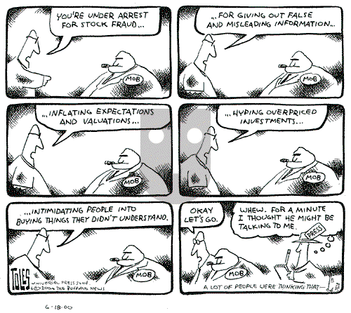 Tom Toles - Sunday June 18, 2000 Comic Strip