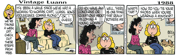 Luann - Wednesday September 3, 2003 Comic Strip