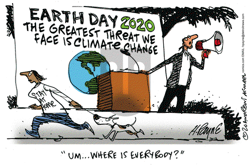 Henry Payne on Wednesday April 22, 2020 Comic Strip