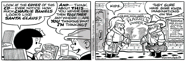 Nancy on Saturday December 13, 2003 Comic Strip