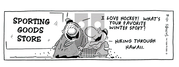 Frank and Ernest - Monday October 4, 1993 Comic Strip