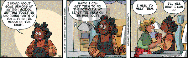Heart of the City - Saturday April 13, 2024 Comic Strip