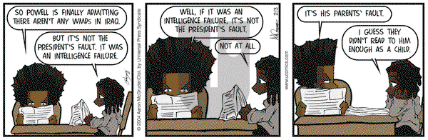 The Boondocks - Tuesday February 3, 2004 Comic Strip