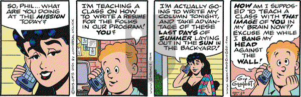 Nancy - Monday September 23, 2013 Comic Strip