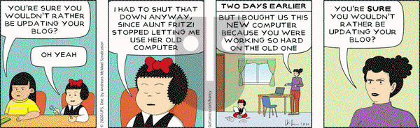Nancy on Tuesday January 21, 2020 Comic Strip