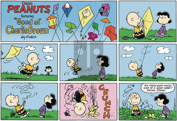 Peanuts on Sunday March 4, 2001 Comic Strip