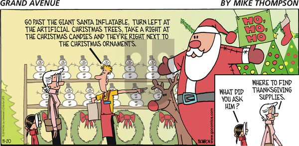 Grand Avenue on Sunday November 20, 2016 Comic Strip