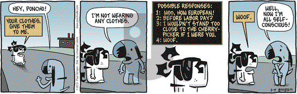 Pooch Cafe - Saturday January 7, 2012 Comic Strip