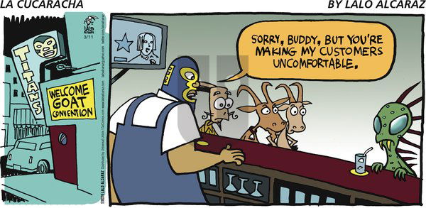 La Cucaracha on Sunday March 11, 2012 Comic Strip