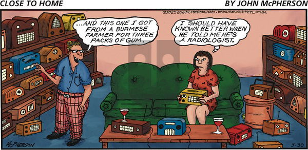 Close to Home on Sunday March 30, 2025 Comic Strip