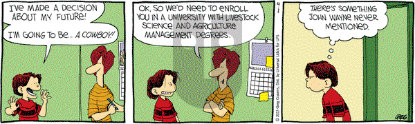 The Buckets on Monday April 1, 2013 Comic Strip