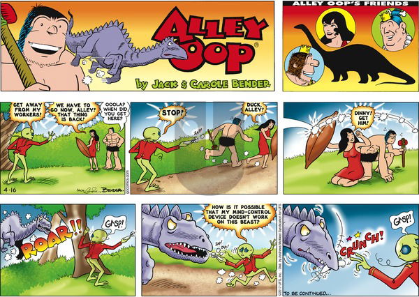 Alley Oop on Sunday April 16, 2017 Comic Strip