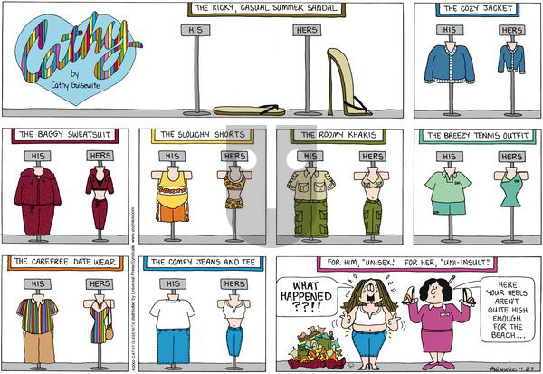 Cathy Classics on Sunday April 27, 2003 Comic Strip
