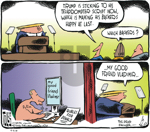 Tom Toles on Friday September 9, 2016 Comic Strip