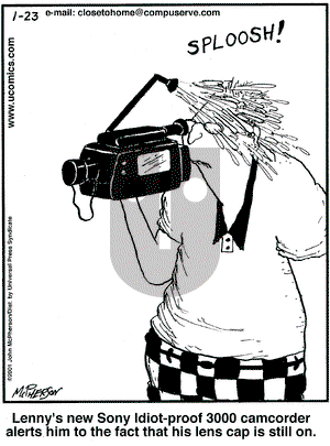 Close to Home on Tuesday January 23, 2001 Comic Strip