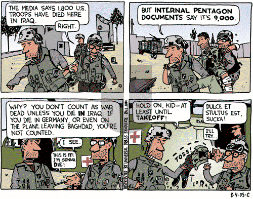 Ted Rall on Monday August 8, 2005 Comic Strip
