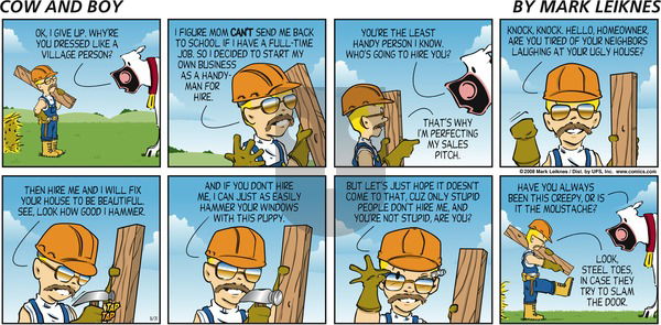 Cow and Boy Classics on Sunday August 31, 2008 Comic Strip