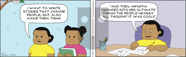 Nancy on Tuesday April 20, 2021 Comic Strip