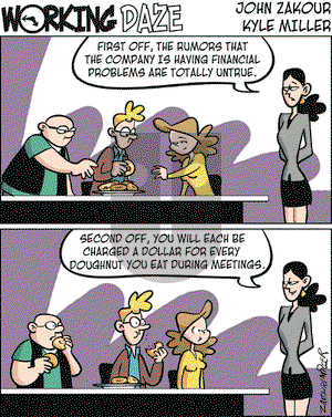 Working Daze on Tuesday January 23, 2007 Comic Strip