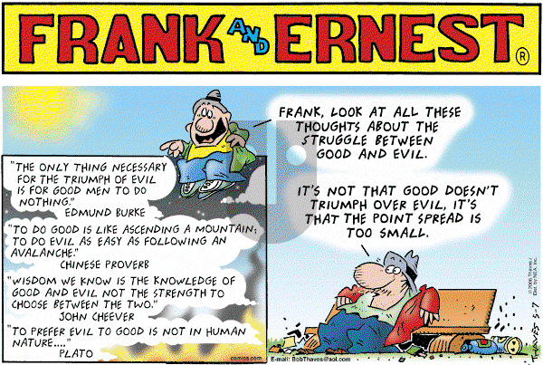 Frank and Ernest on Sunday May 7, 2006 Comic Strip