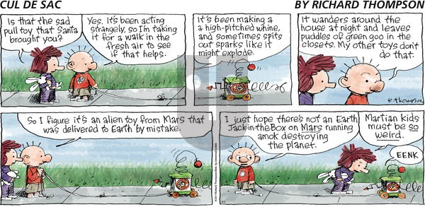 Cul de Sac - Sunday April 3, 2016 Comic Strip