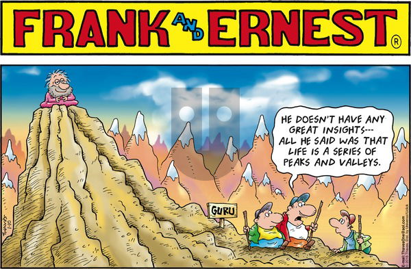 Frank and Ernest on Sunday January 10, 2016 Comic Strip