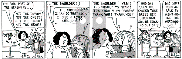 Cathy Classics on Thursday March 27, 1997 Comic Strip