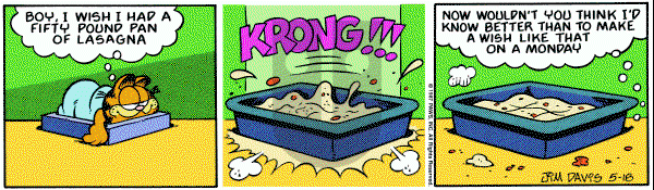 Garfield on Monday May 18, 1987 Comic Strip