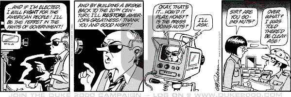Doonesbury on Sunday March 5, 2000 Comic Strip