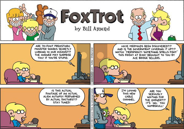 FoxTrot on Sunday September 1, 2013 Comic Strip