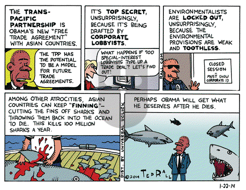 Ted Rall on Wednesday January 22, 2014 Comic Strip