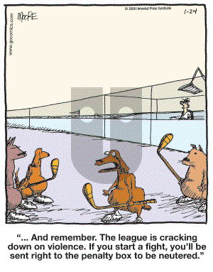 In the Bleachers - Thursday January 24, 2008 Comic Strip