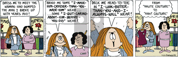 Cathy Classics on Tuesday March 23, 1999 Comic Strip