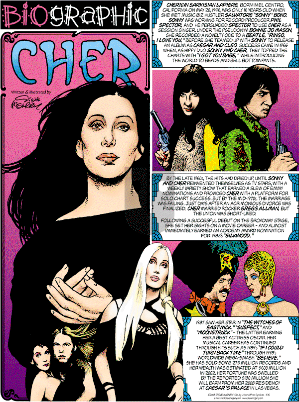 Biographic on Sunday November 16, 2008 Comic Strip
