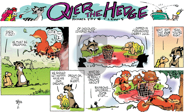 Over the Hedge on Sunday July 31, 2011 Comic Strip