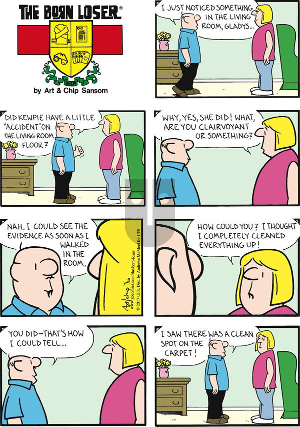 The Born Loser on Sunday July 16, 2017 Comic Strip