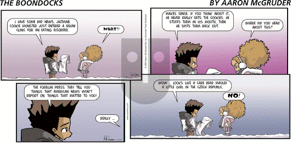 The Boondocks on Sunday September 15, 2013 Comic Strip