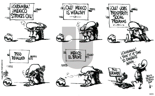 Pat Oliphant on Monday August 23, 1982 Comic Strip