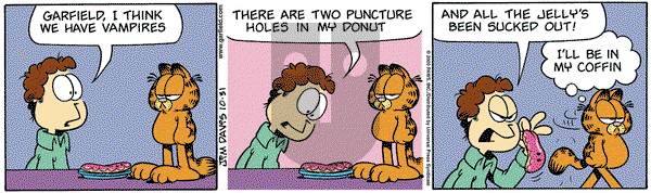 Garfield on Tuesday October 31, 2000 Comic Strip