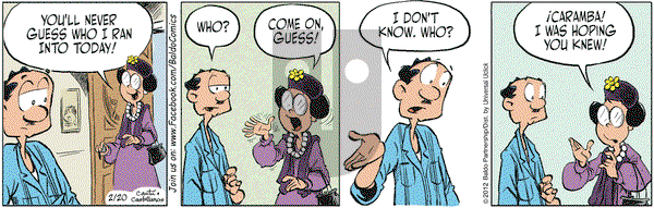 Baldo on Monday February 20, 2012 Comic Strip
