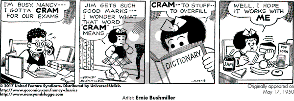 Nancy Classics on Wednesday May 17, 2017 Comic Strip