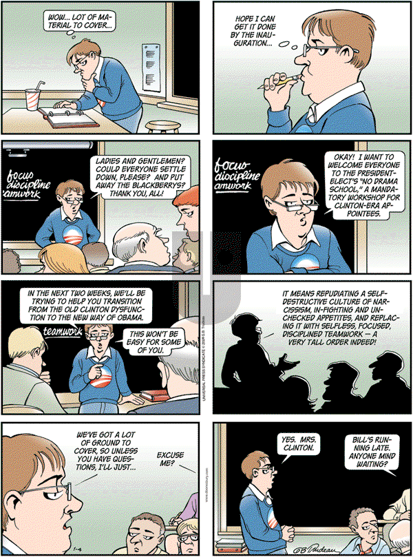 Doonesbury - Sunday January 4, 2009 Comic Strip