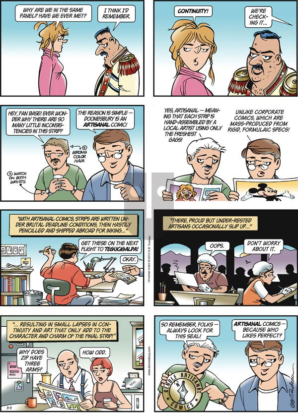 Doonesbury on Sunday March 3, 2013 Comic Strip