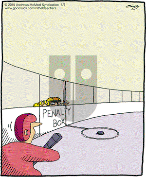 In the Bleachers on Tuesday April 9, 2019 Comic Strip