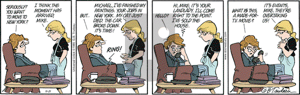 Doonesbury on Saturday November 21, 2015 Comic Strip