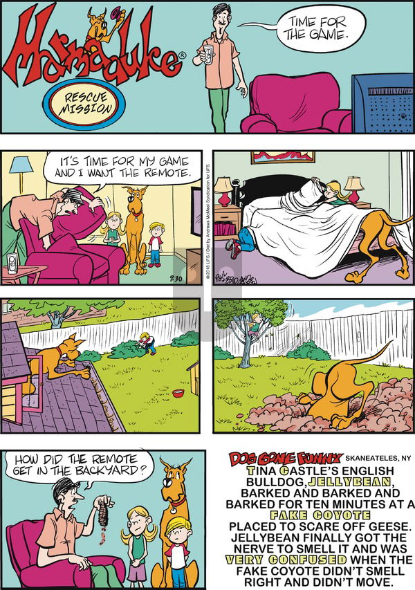 Marmaduke on Sunday September 30, 2018 Comic Strip