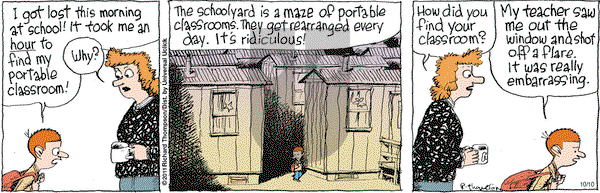 Cul de Sac on Monday October 10, 2016 Comic Strip