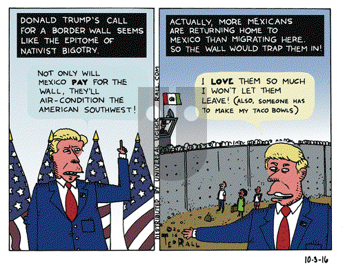 Ted Rall on Monday October 3, 2016 Comic Strip