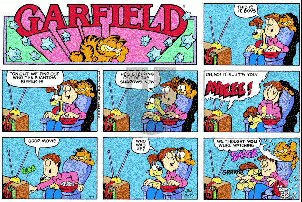 Garfield on Sunday April 1, 1984 Comic Strip