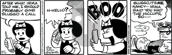 Nancy on Thursday December 19, 2002 Comic Strip